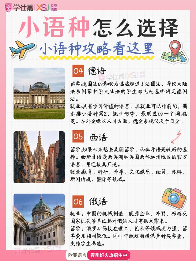 小语种哪个比较好学呢？快来看看吧！